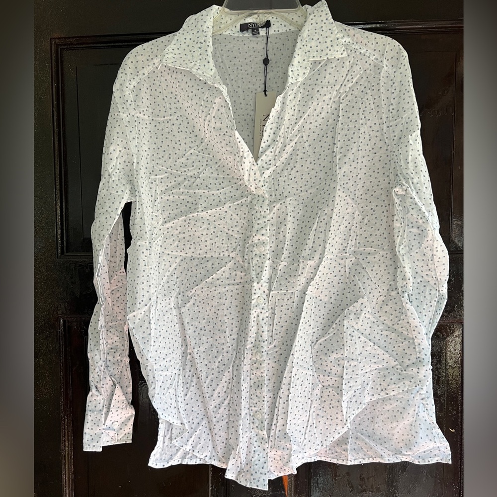 NYDJ Cotton Button Up Blouse